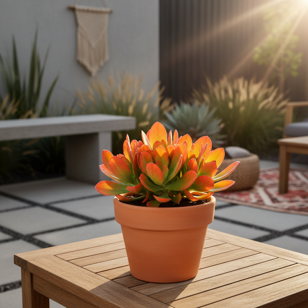 Campfire Plant in Terracotta Pot