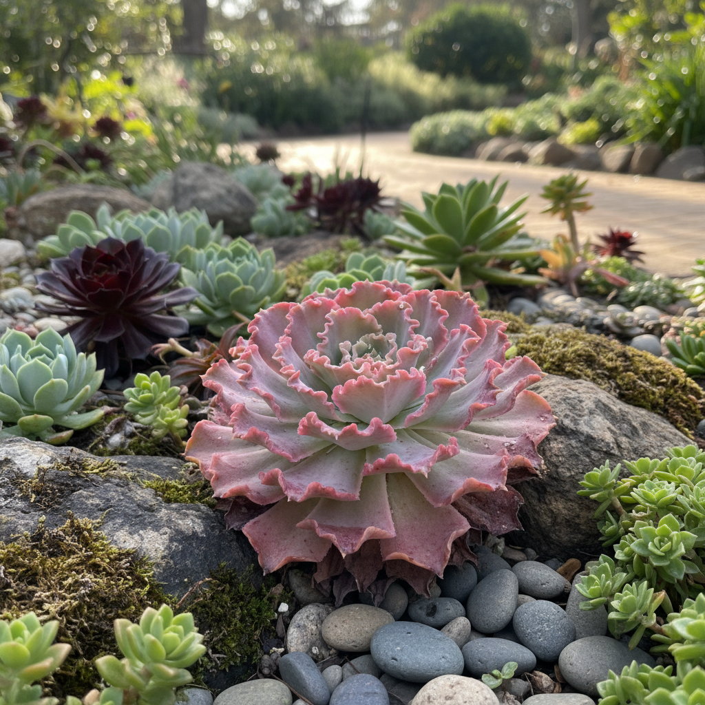 Echeveria Party Dress in Garden