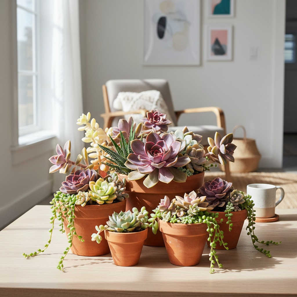 Mixed Succulent Arrangement