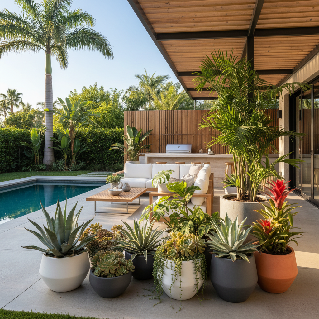 Outdoor garden setting